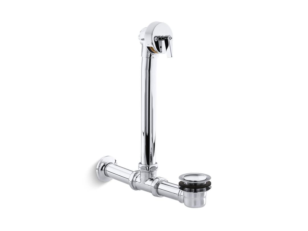Kohler Iron Works Exposed bath drain for above-the-floor installation - Polished Chrome by Kohler