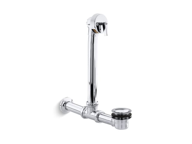 Kohler Iron Works Exposed bath drain for above-the-floor installation - Polished Chrome