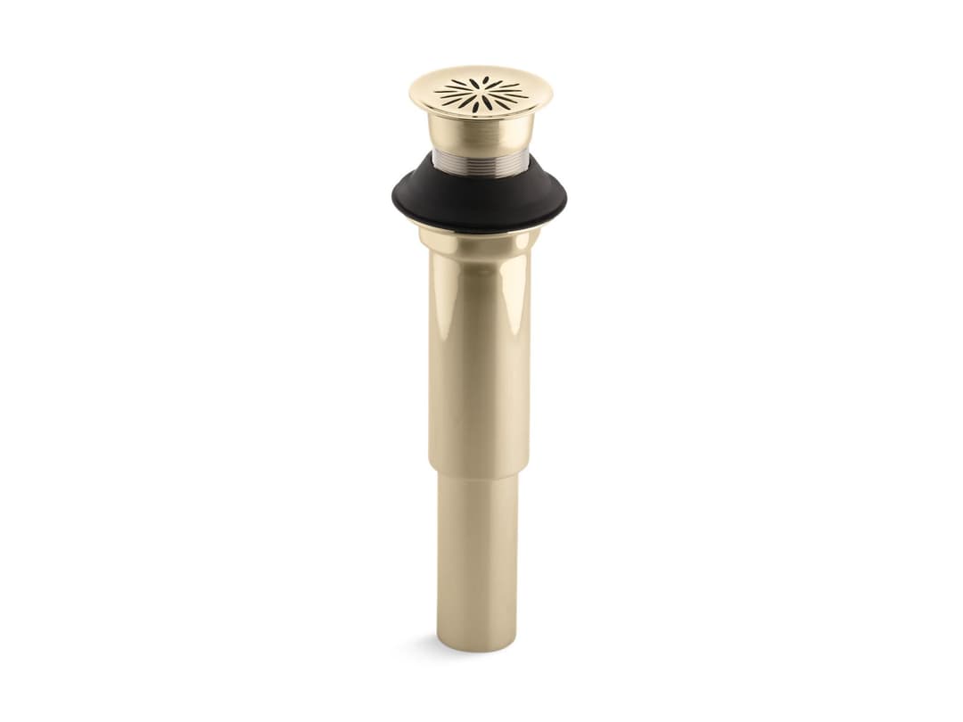 Kohler Decorative grid drain without overflow - Vibrant French Gold by Kohler