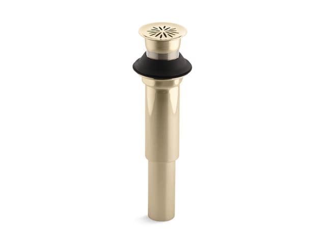 Kohler Decorative grid drain without overflow - Vibrant French Gold