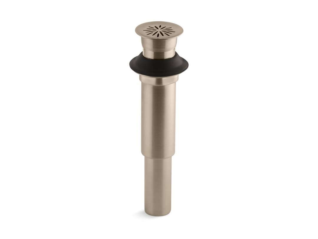 Kohler Decorative grid drain without overflow - Vibrant Brushed Bronze by Kohler