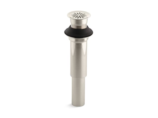 Kohler Decorative grid drain without overflow - Vibrant Polished Nickel