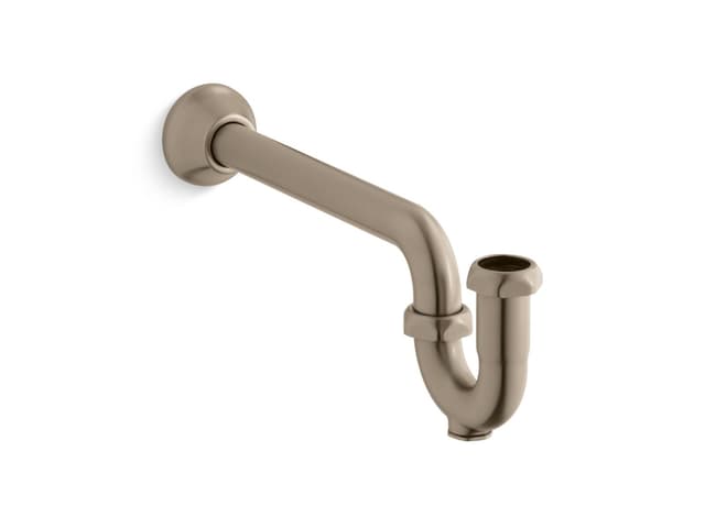Kohler Adjustable P-trap with long tubing outlet, 1-1/4'' x 1-1/4'' - Vibrant Brushed Bronze