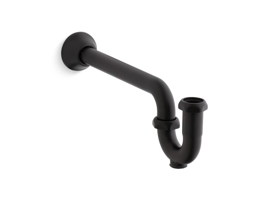 Kohler Adjustable P-trap with long tubing outlet, 1-1/4'' x 1-1/4'' - Matte Black by Kohler