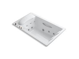Kohler RiverBath 75'' x 45'' drop-in heated whirlpool bath - White - image 1