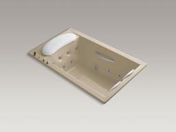 Kohler RiverBath 75'' x 45'' drop-in heated whirlpool bath - White - image 2