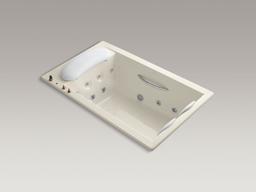 Kohler RiverBath 75'' x 45'' drop-in heated whirlpool bath - White - image 3