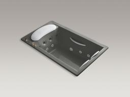 Kohler RiverBath 75'' x 45'' drop-in heated whirlpool bath - White - image 4