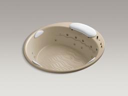 Kohler RiverBath 75'' x 75'' drop-in heated whirlpool bath with chromatherapy - White - image 2