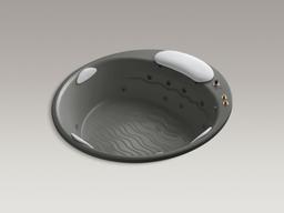 Kohler RiverBath 75'' x 75'' drop-in whirlpool with heater without jet trim - White - image 4