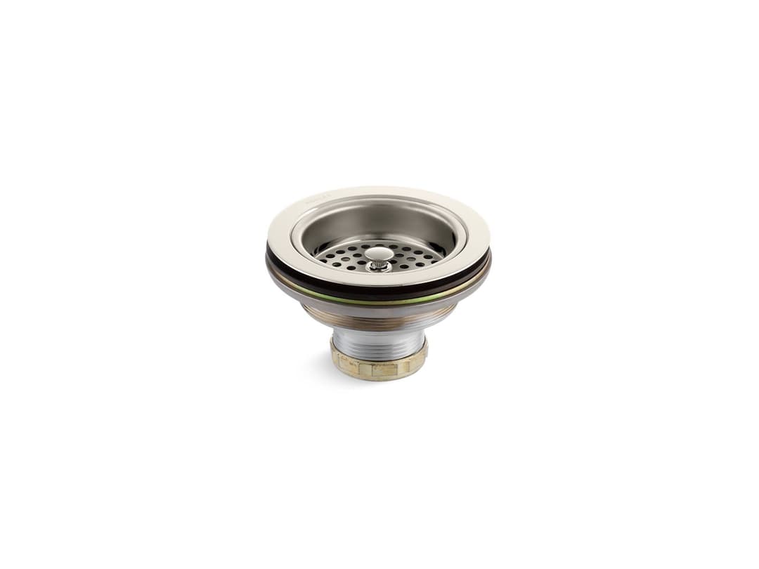 Kohler | Duostrainer | Kitchen Sink Basket Strainer - Vibrant Polished Nickel by Kohler