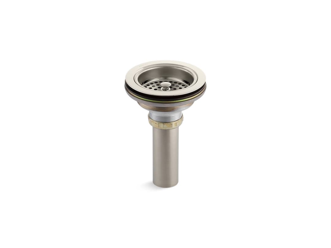 Kohler | Duostrainer | Kitchen Sink Basket Strainer - Vibrant Polished Nickel by Kohler