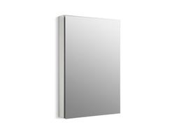 Catalan 24-1/8'' W x 36-1/8'' H aluminum single-door medicine cabinet with 107 degree hinge - image 1
