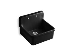 Kohler GilfordE 24'' top-/wall-mount single-bowl farmhouse kitchen sink - White - image 3