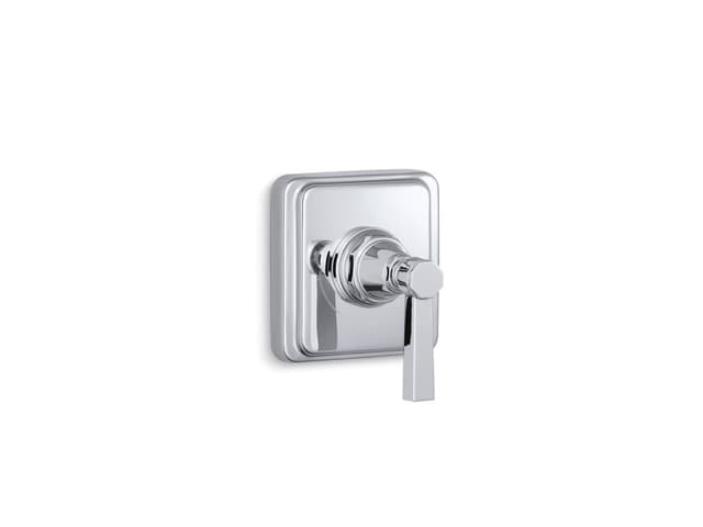 Kohler Pinstripe Pure MasterShower volume control valve trim with lever handle - Polished Chrome