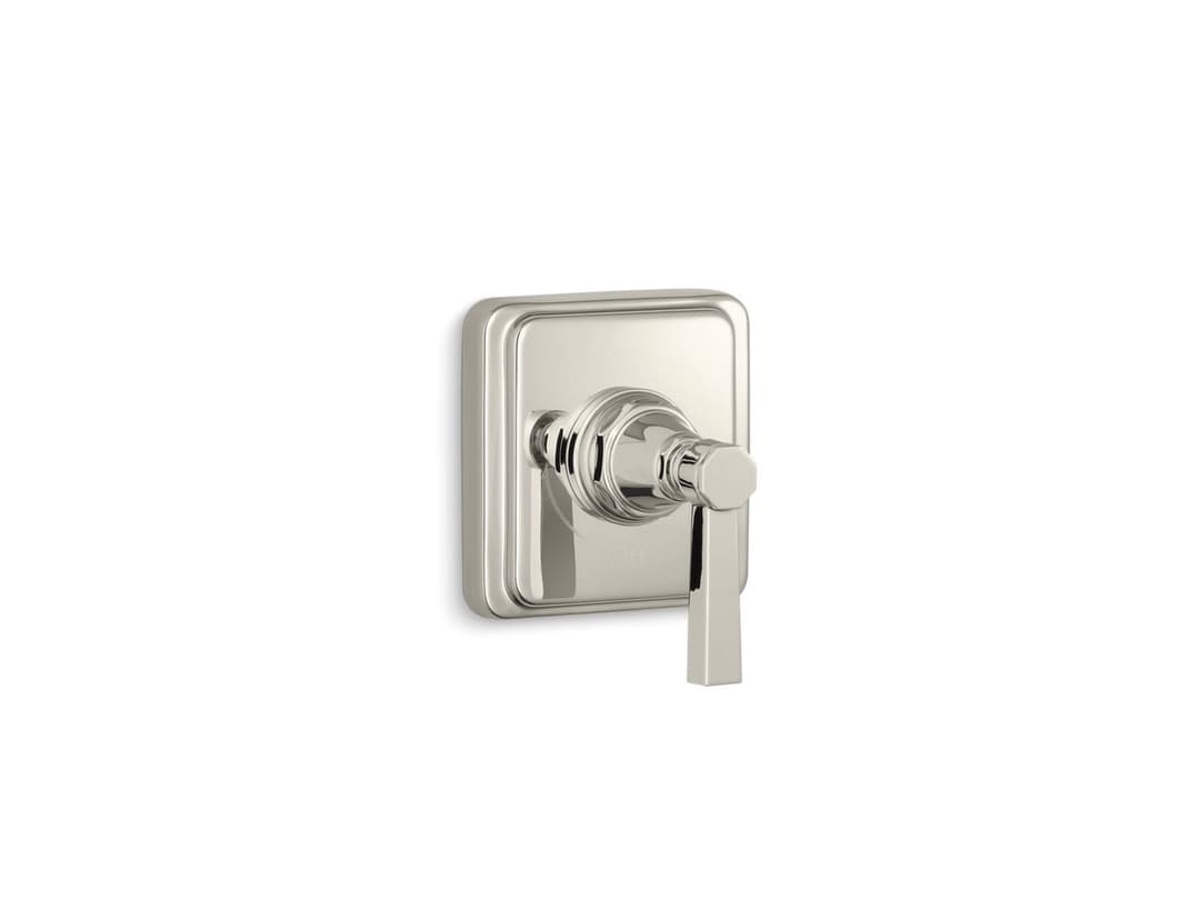 Kohler Pinstripe Pure MasterShower volume control valve trim with lever handle - Vibrant Polished Nickel by Kohler