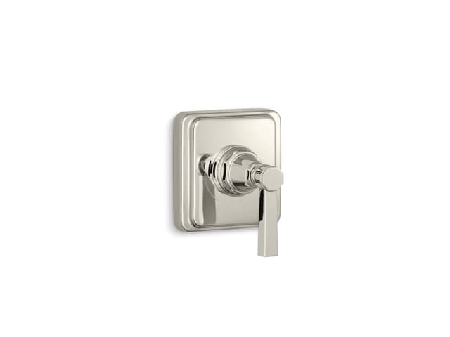 Kohler Pinstripe Pure MasterShower volume control valve trim with lever handle - Vibrant Polished Nickel