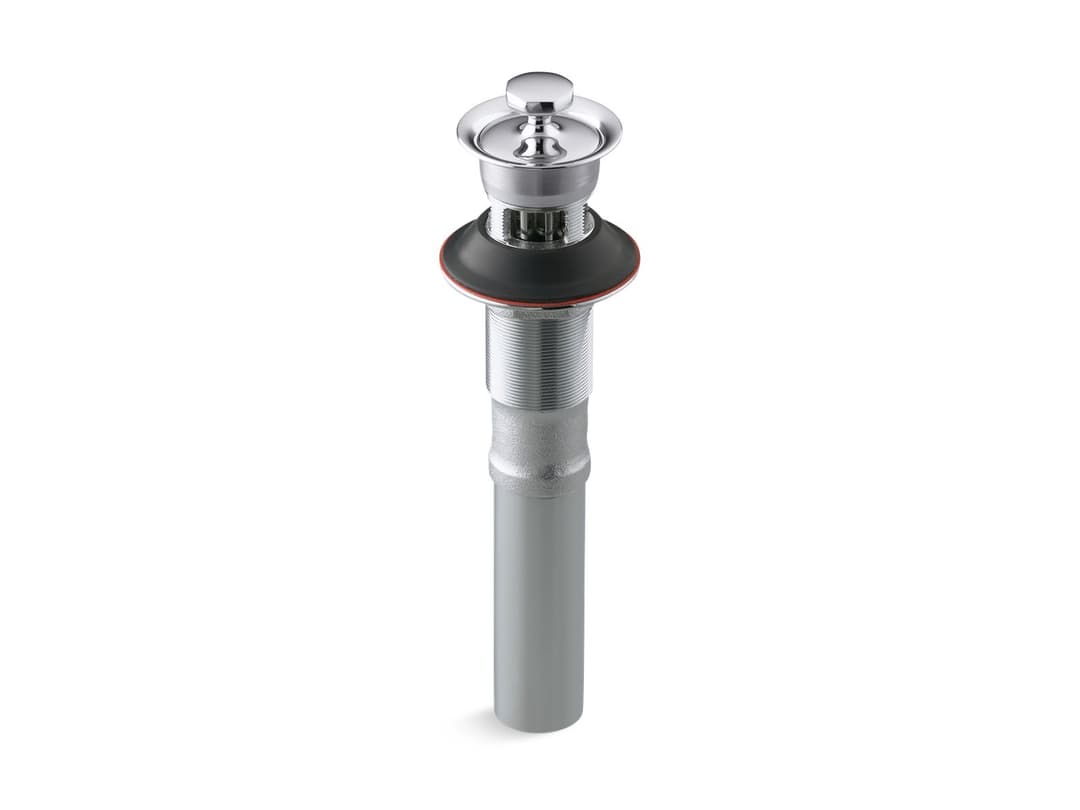 Kohler Bathroom sink drain with overflow and non-removable metal stopper - Polished Chrome by Kohler