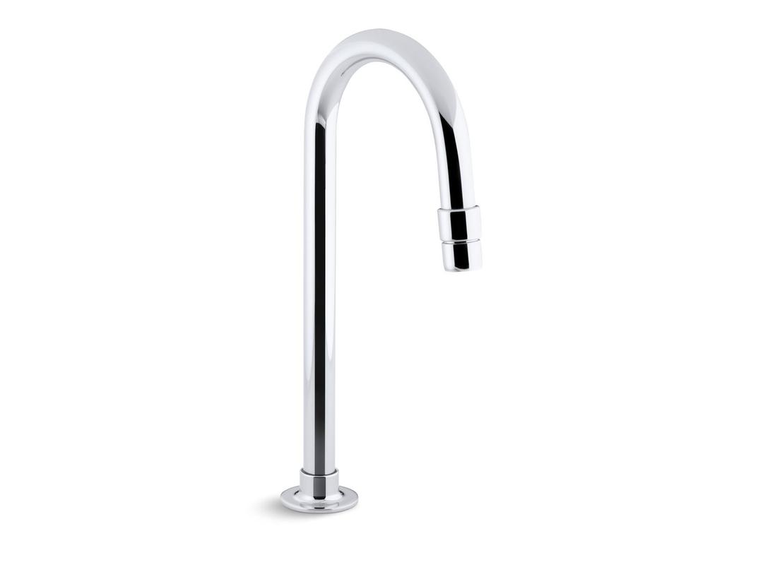 Bathroom sink gooseneck spout with aerator - Polished Chrome by Kohler