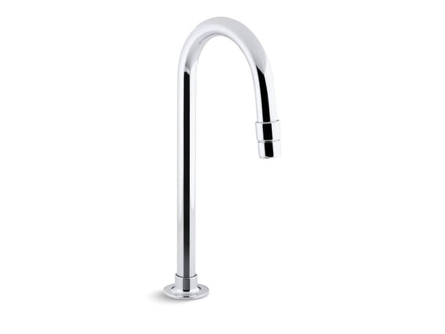 Kohler Bathroom sink gooseneck spout with aerator - Polished Chrome