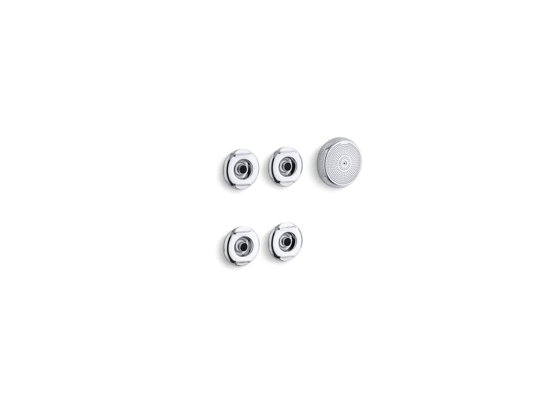 Kohler Flexjet Whirlpool trim kit with four jets - Polished Chrome by Kohler