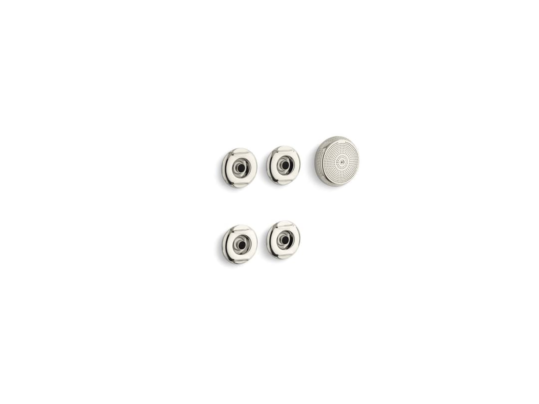 Kohler Flexjet Whirlpool trim kit with four jets - Vibrant Polished Nickel by Kohler