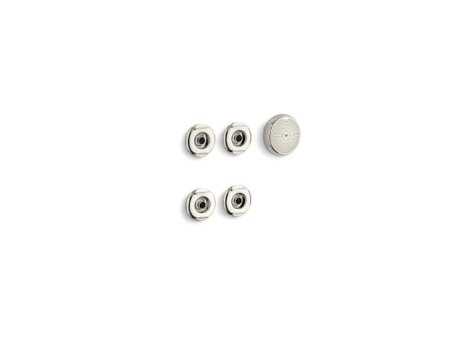 Kohler Flexjet Whirlpool trim kit with four jets - Vibrant Polished Nickel
