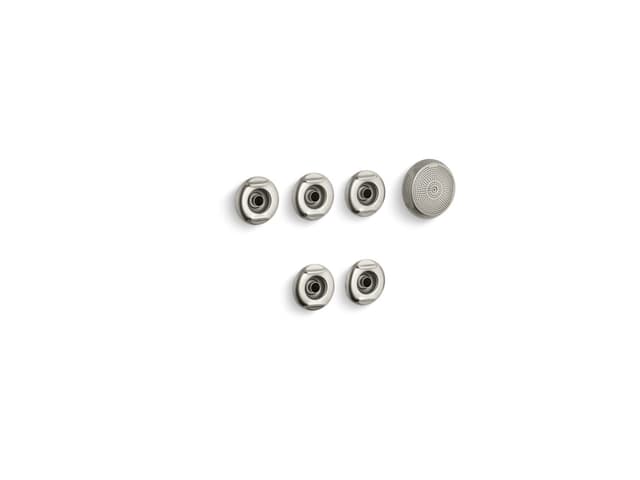 Kohler Flexjet Whirlpool trim kit with five jets - Vibrant Brushed Nickel