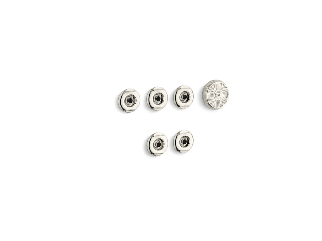 Kohler Flexjet Whirlpool trim kit with five jets - Vibrant Polished Nickel by Kohler