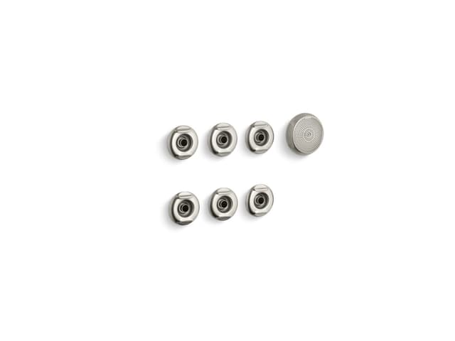 Kohler Flexjet Whirlpool trim kit with six jets - Vibrant Brushed Nickel