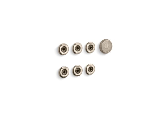 Kohler Flexjet Whirlpool trim kit with six jets - Vibrant Brushed Bronze