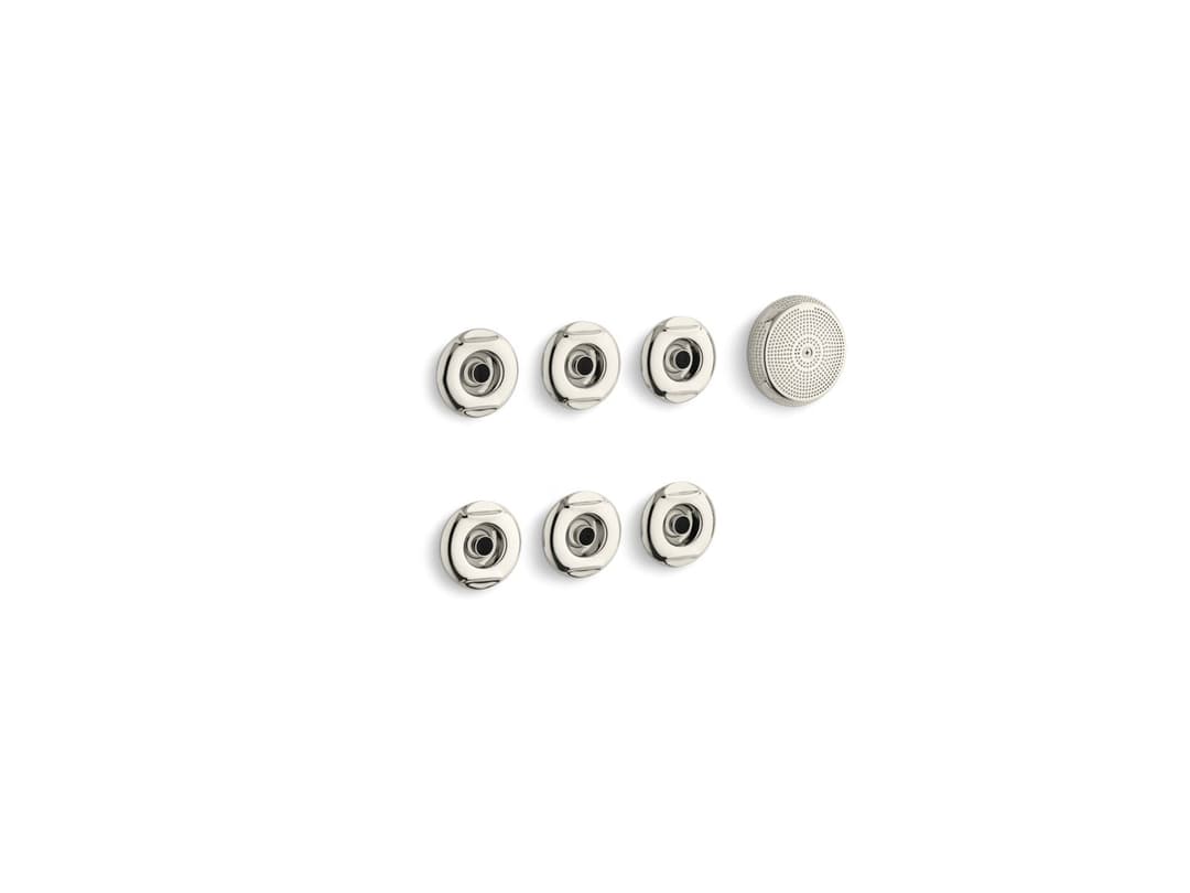 Kohler Flexjet Whirlpool trim kit with six jets - Vibrant Polished Nickel by Kohler