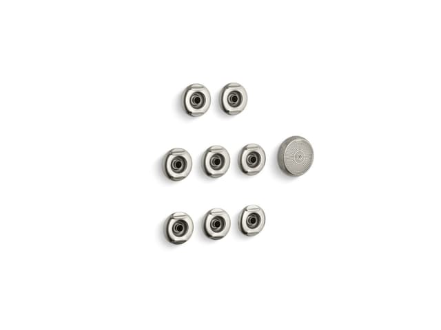 Kohler Flexjet Whirlpool trim kit with eight jets - Vibrant Brushed Nickel