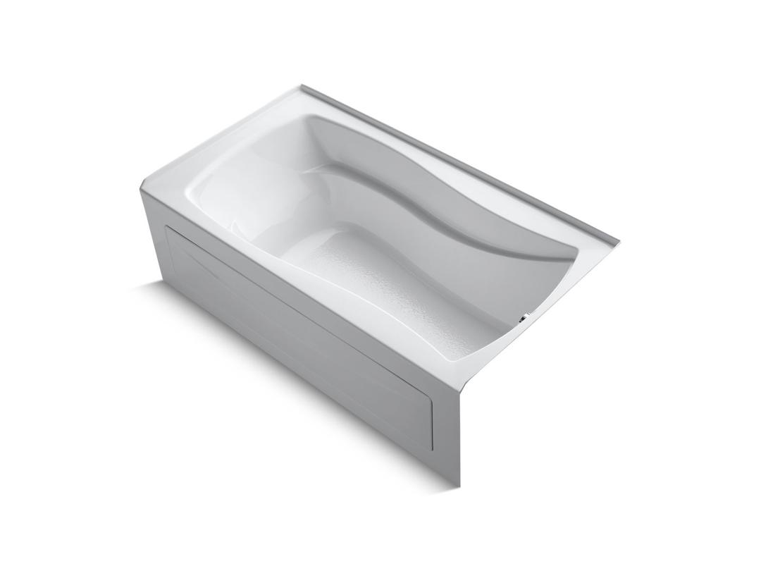 Kohler Mariposa 66'' x 36'' alcove bath, right drain - White by Kohler