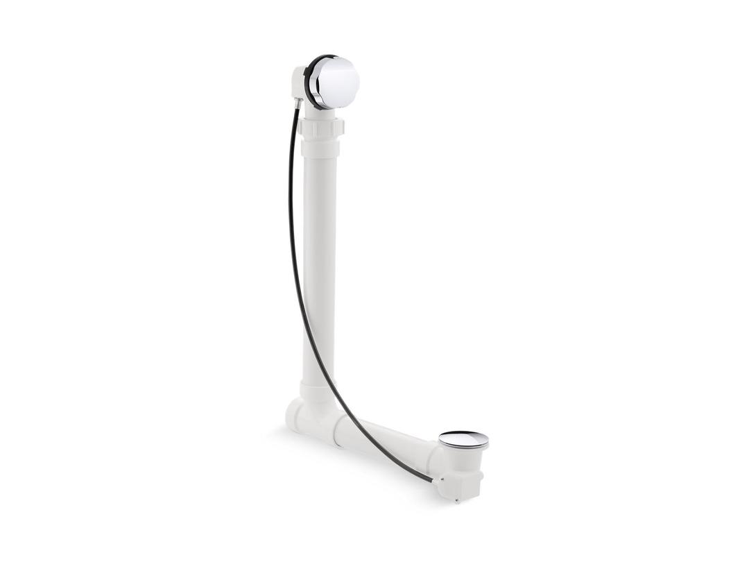 Kohler Clearflo Cable bath drain with PVC tubing - Polished Chrome by Kohler