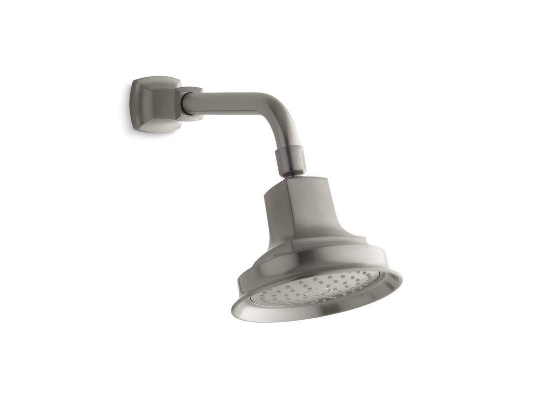 Kohler Margaux 2.5 gpm single-function showerhead with Katalyst air-induction technology - Vibrant Brushed Nickel by Kohler