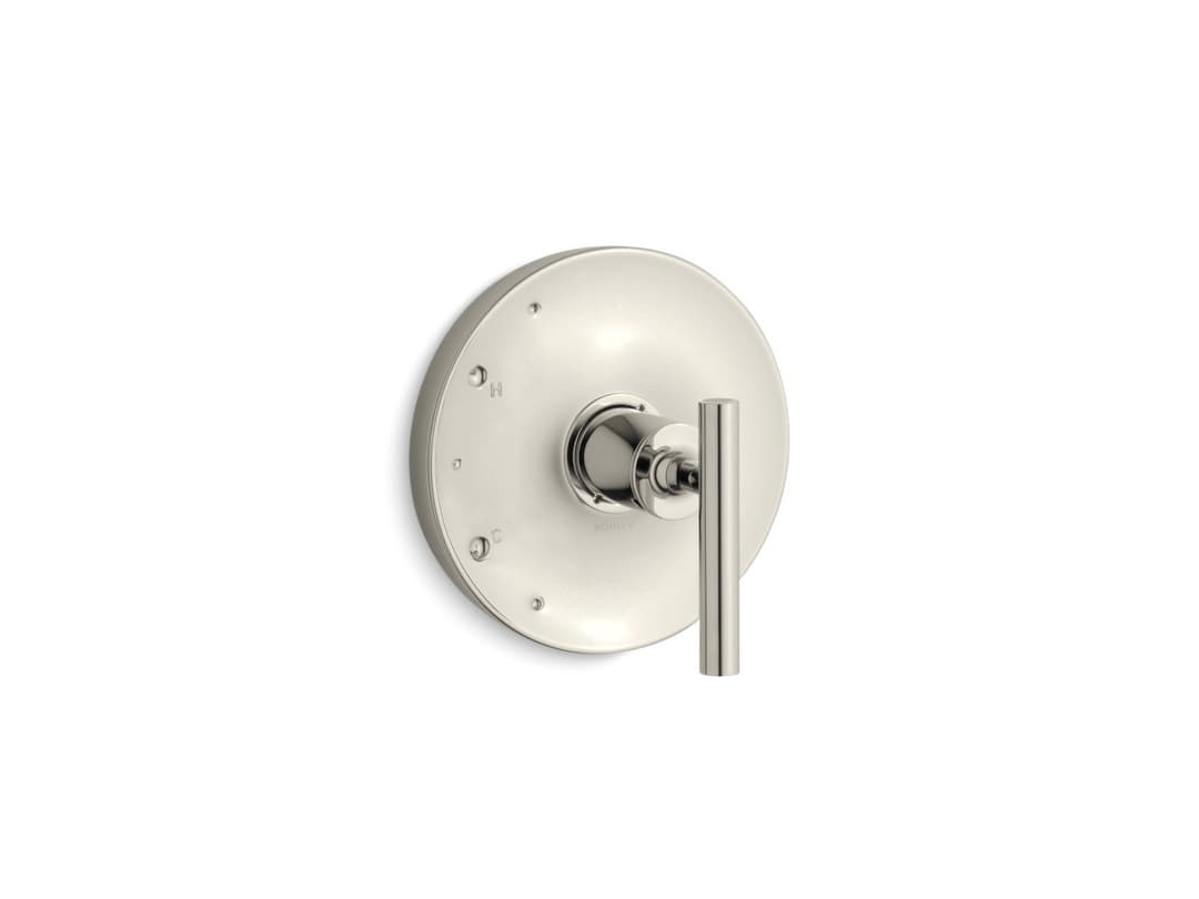 Kohler Purist Rite-Temp valve trim with lever handle - Vibrant Polished Nickel by Kohler
