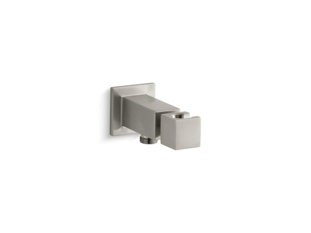 Kohler Loure Wall-mount handshower holder with supply elbow - Vibrant Brushed Nickel by Kohler