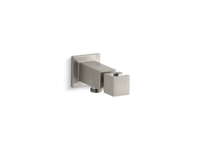 Kohler Loure Wall-mount handshower holder with supply elbow - Vibrant Brushed Nickel