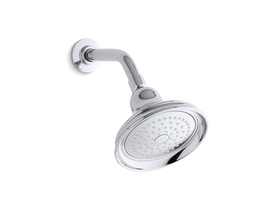 Bancroft 2.5 gpm single-function showerhead with Katalyst air-induction technology by Kohler
