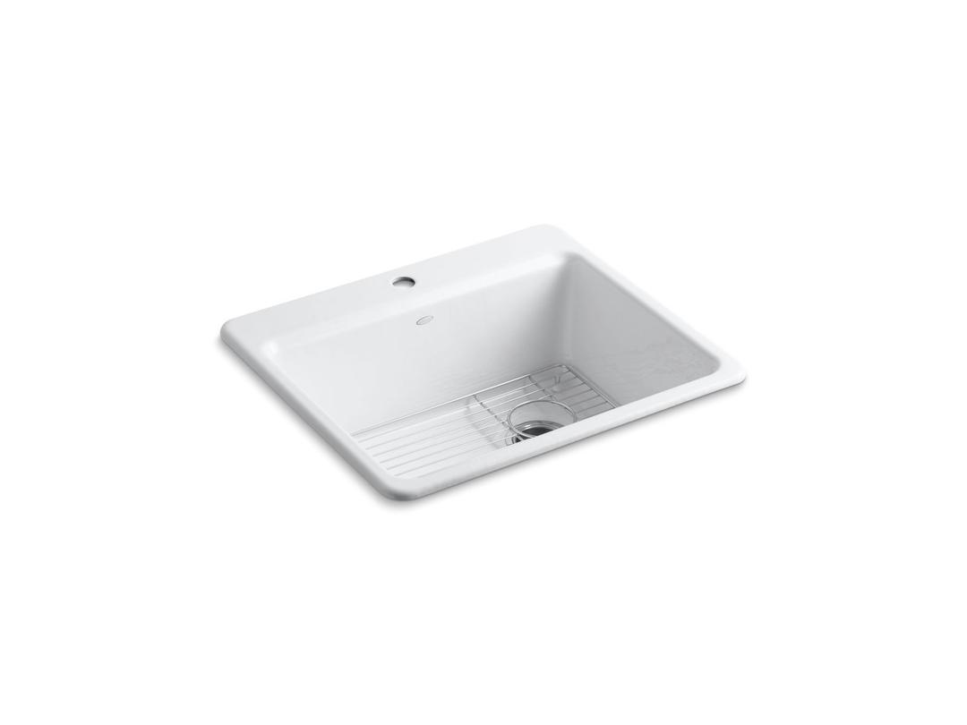 Kohler | Riverby | Drop In Kitchen Sink - White by Kohler