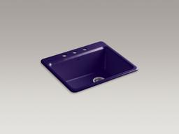 Kohler Riverby 25'' top-mount single-bowl kitchen sink - Sea Salt - image 4