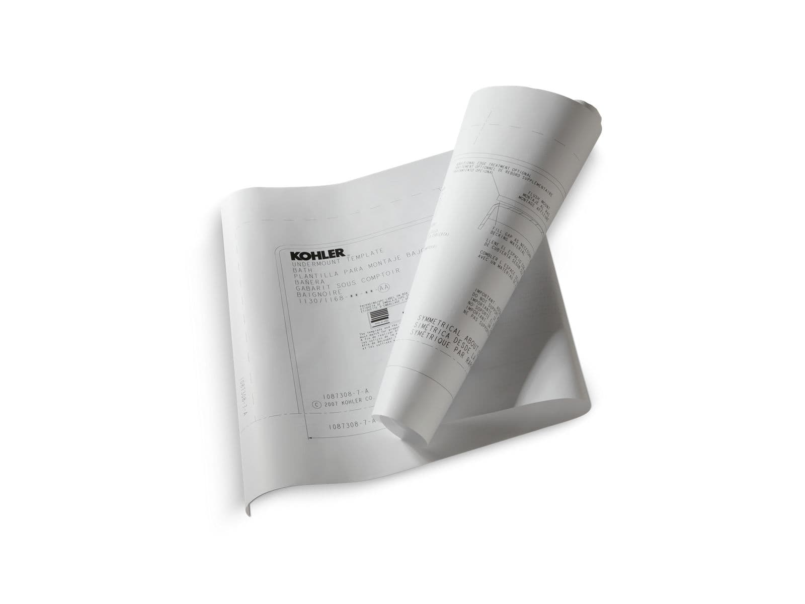 Kohler Underscore Undermount installation kit for K-5713/K-5714 Underscore baths by Kohler