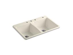 33'' top-mount double-bowl kitchen sink - image 3