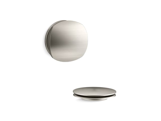 Kohler PureFloE Rotary-turn bath drain trim - Vibrant Brushed Nickel