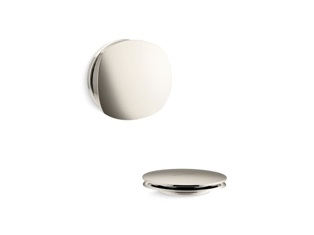 Kohler PureFloE Rotary-turn bath drain trim - Vibrant Polished Nickel