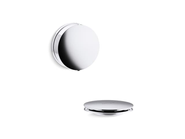 Kohler PureFloE Rotary-turn bath drain trim - Polished Chrome