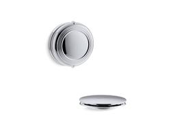 Kohler PureFloE Traditional rotary-turn bath drain trim - Polished Chrome - image 1