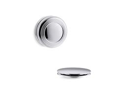 Kohler PureFloE Traditional push-button bath drain trim - Polished Chrome - image 1