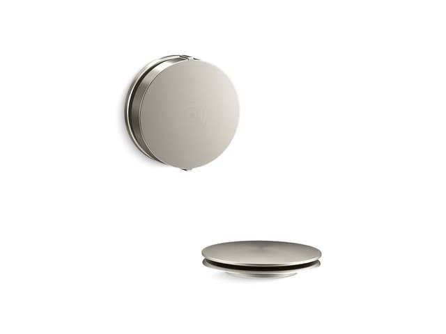 Kohler PureFloE Rotary-turn bath drain trim - Vibrant Brushed Nickel